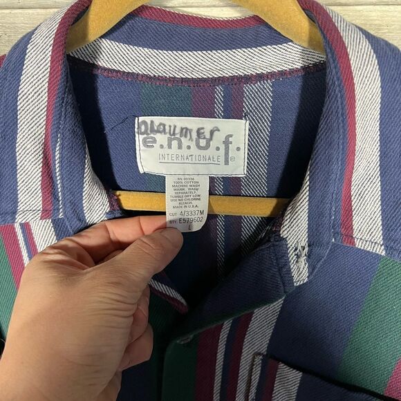 Vintage Enuf Striped Shirt - Picture 3 of 8